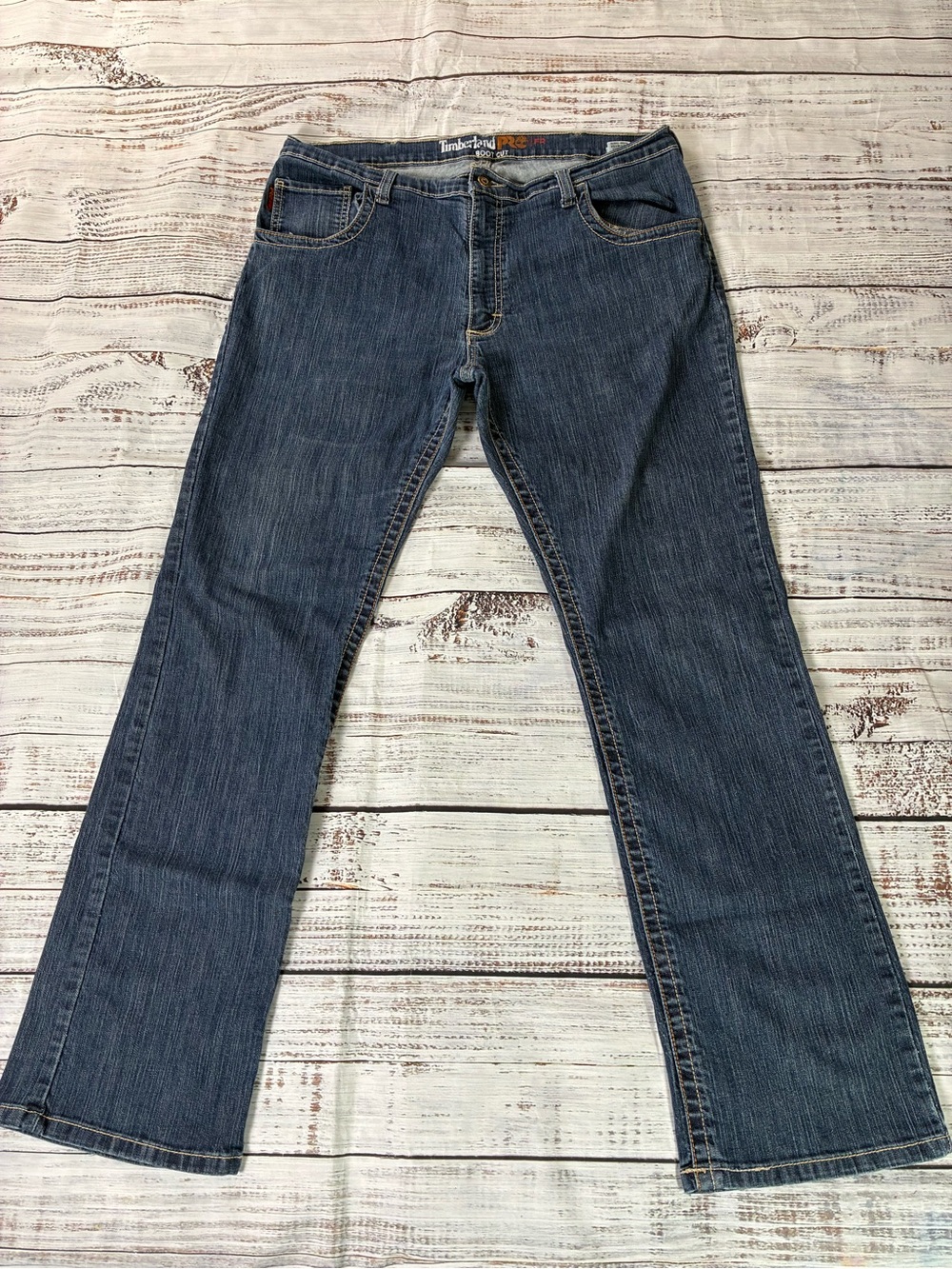 Timberland PRO FR Jeans Men’s 38x34 Bootcut Flame Resistant Dark Wash